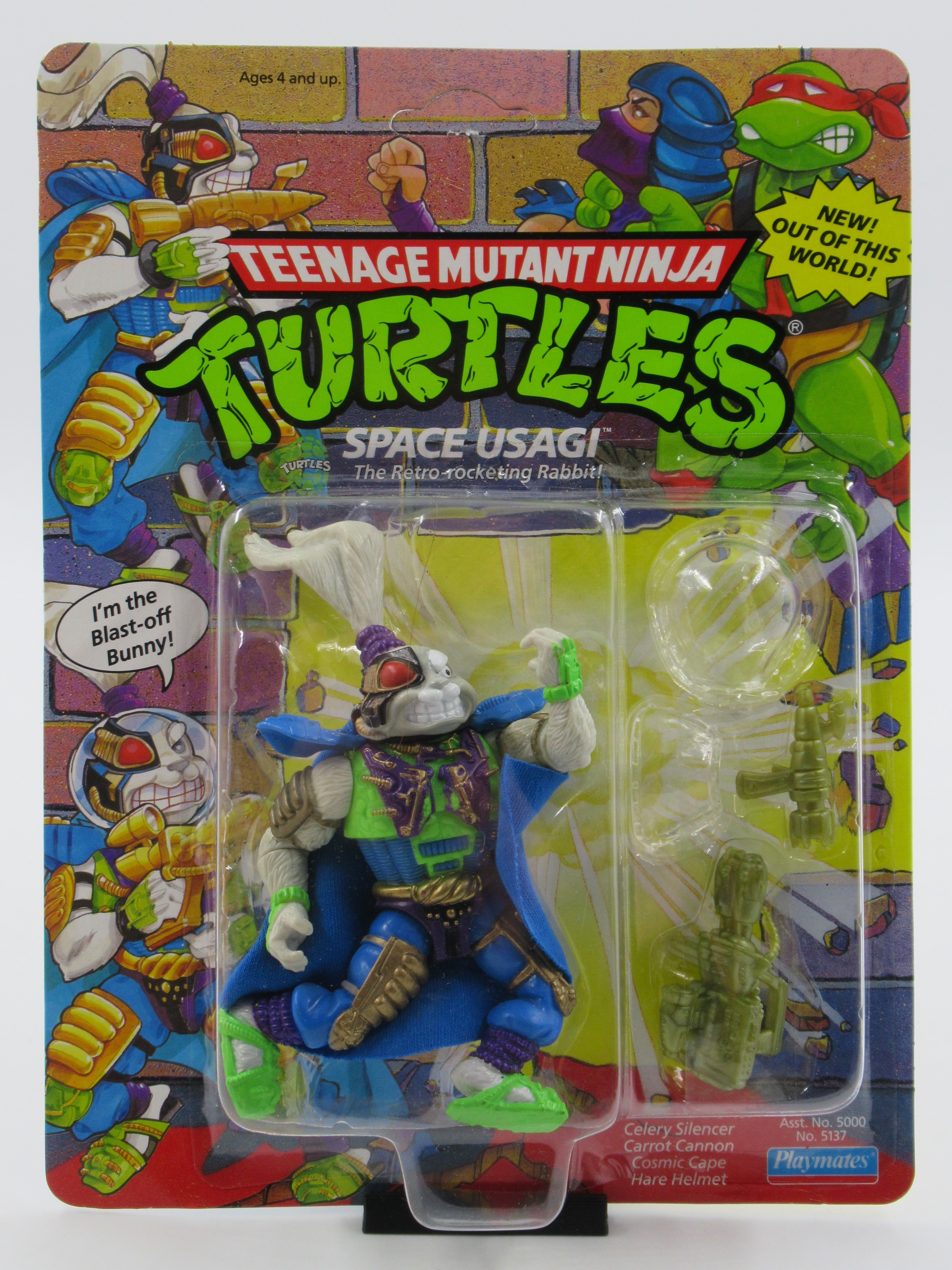 Teenage Mutant Ninja Turtles Space Usagi Yojimbo 4.5" Figure TMNTs - Playmates (1991)